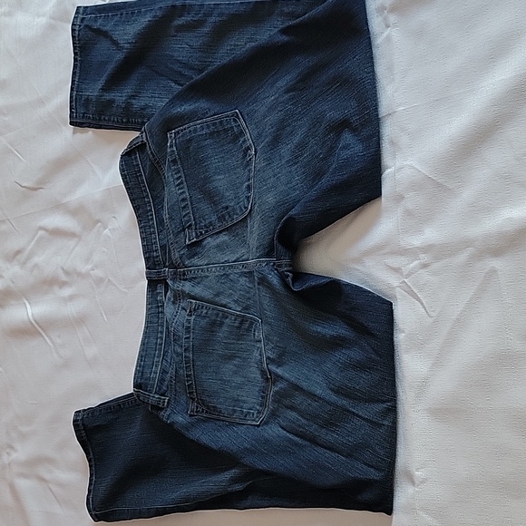 LOFT by Anne Klein mid rise dark wash curvy straight jeans womens size 4 - Picture 5 of 8